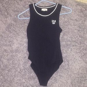 Black USA bodysuit